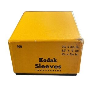 Kodak Transparent Sleeves Plastic 2.5x3.5 Vintage Mid Century